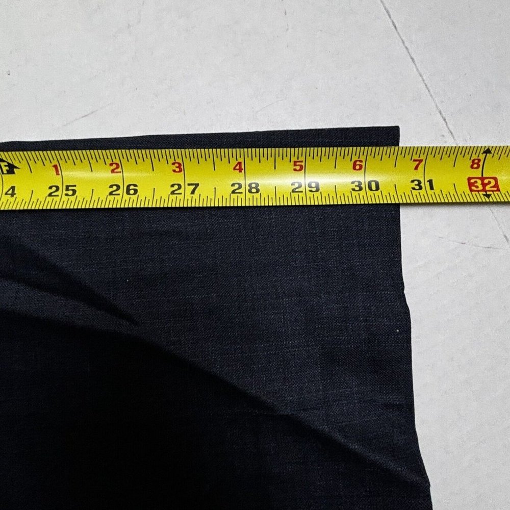 Ted Baker Dress Pants Mens 35R Navy Blue Jefferson 100% Wool Straight Flat Front - Picture 6 of 9
